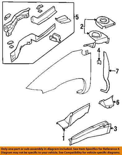 Mopar oem 4886047ac fender-strut tower