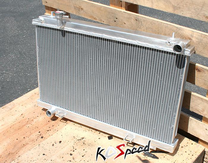 03-09 nissan 350z fairlady z z33 g35 dual core 2 row aluminum racing radiator