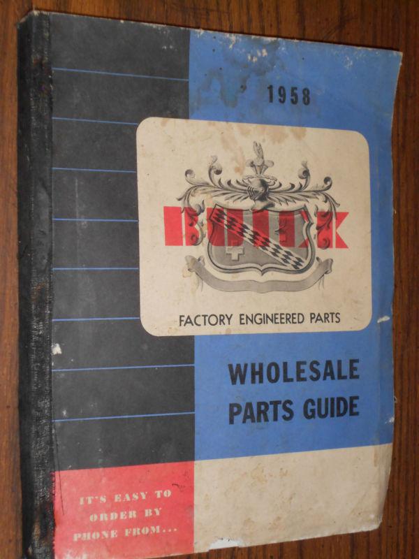 1950-1957 buick chassis & body wholesale parts catalog / original. parts book