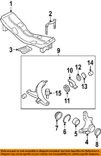 Subaru oem 20202fe851 suspension control arm/control arm