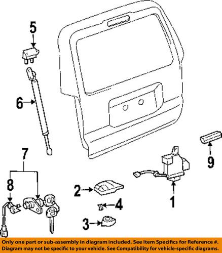 Toyota oem 6941035030 lift gate-striker