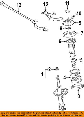 Toyota oem 48520a9180 front strut/suspension strut