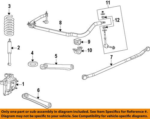 Mopar oem 52037719ac front suspension-spring isolator