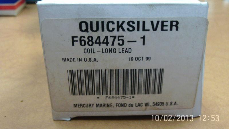 New mercury quicksilver f684475-1 long lead coil bin 65