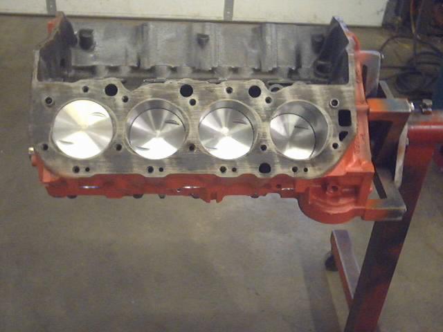 366 chevy four bolt tall deck short block