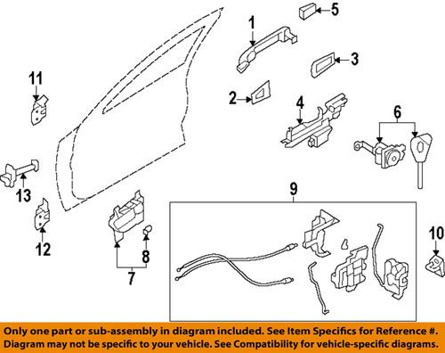 Subaru oem 61032fg290 door lock actuator motor/door lock motor