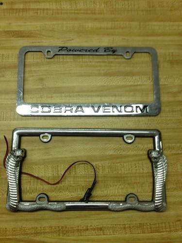 Ford mustang cobra license tag frame 