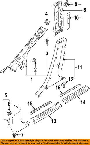 Mazda oem td11687h002 door sill plate-scuff plate