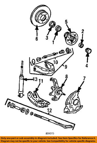 Toyota oem 4778135030 front suspension-splash shield