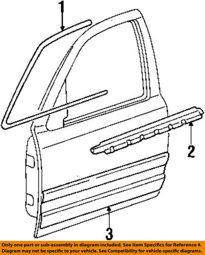 Ford oem 8w7z5420879aaptm front door-body side molding