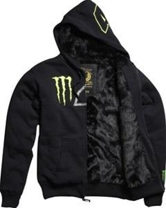 Fox racing monster ricky carmichael rc4 sasquatch zip front fleece hoody medium