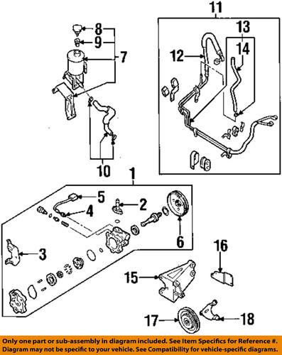 Nissan oem 497177b410 steering return hose/power steering reservoir line hose