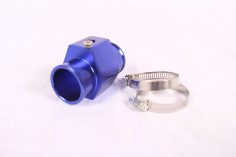 38 mm or1 1/2 inch aluminum water temperature temp sensor housing / holder blue