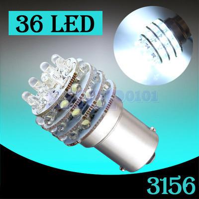 1156 ba15s 36 led cold white signal indicator tail car light bulb lamp