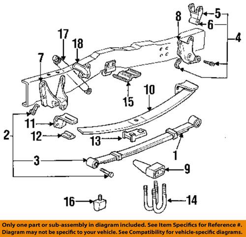 Ford oem eotz5775b rear suspension-leaf spring mount bracket