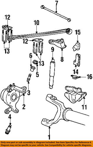 Ford oem yc3z3a093ab front suspension-track bar bracket