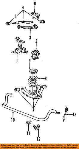 Ford oem f8az-5k484-aa sway bar link/suspension stabilizer bar link