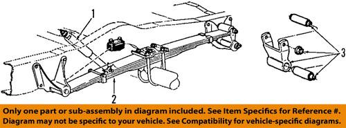 Ford oem f5uz-18125-a rear shock absorber/shock absorber