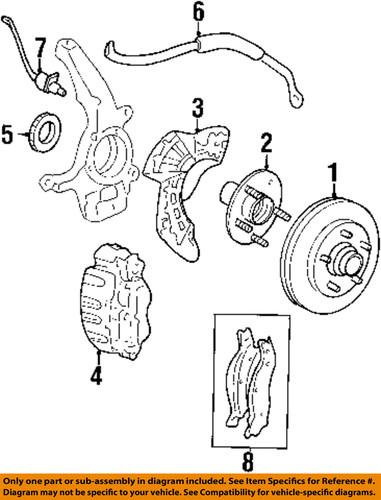 Ford oem 5l3z-2078-l brake hose, front/disc brake hydraulic hose