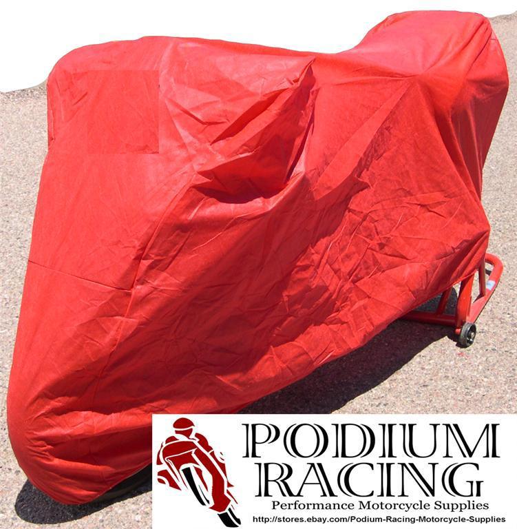 Custom fit superbike bike cover in red for ducati 1098 1098s 1098r 848