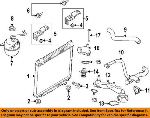 Ford oem n806178s437 radiator-thermostat housing bolt