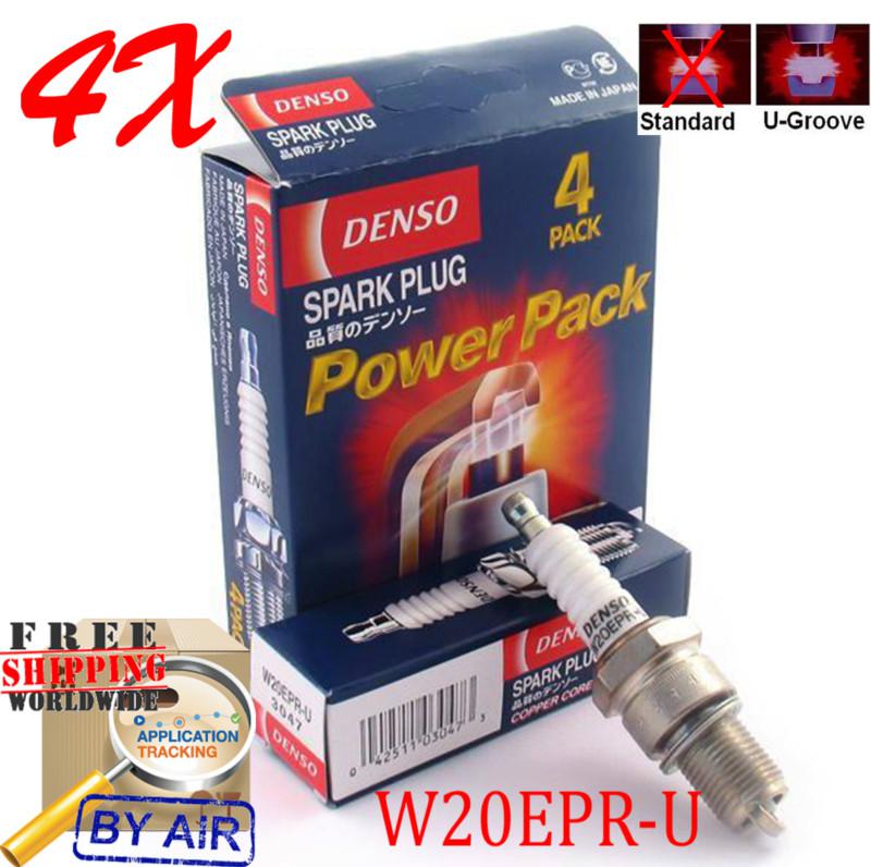 4x w20epru denso spark plug audi bmw chevrolet fiat ford honda mazda nissan..>> 