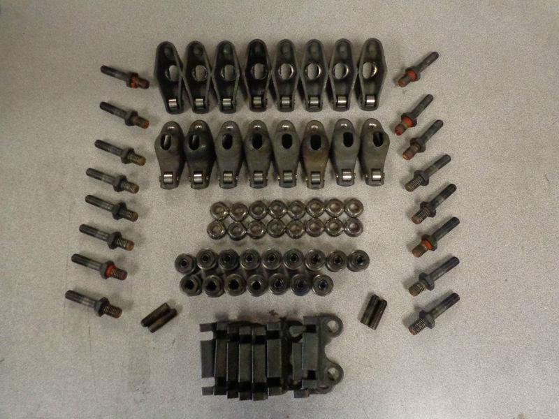 Sb chevy elgin roller tip rocker package: rockers/cool nuts/studs/guide plates