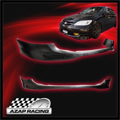 2004 2005 poly-urethane front bumper lip spoiler bodykit for honda civic 2/4dr