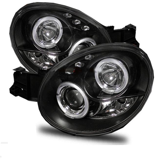 Subaru impreza 00-03 bug eye black angel eye projector headlights