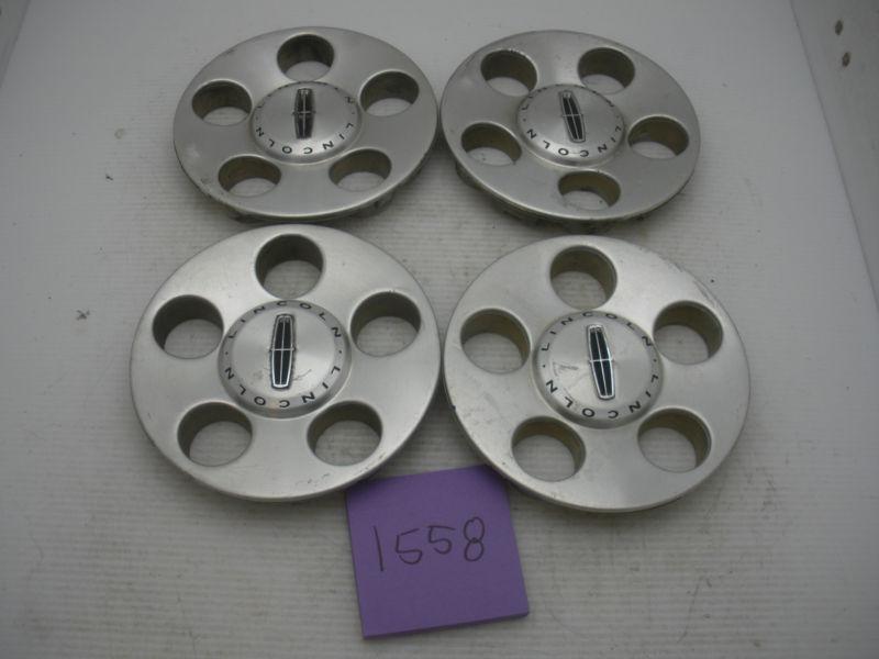 Set of 4 03 04 05 lincoln ls 3w43-1a096 machined center caps hubcaps