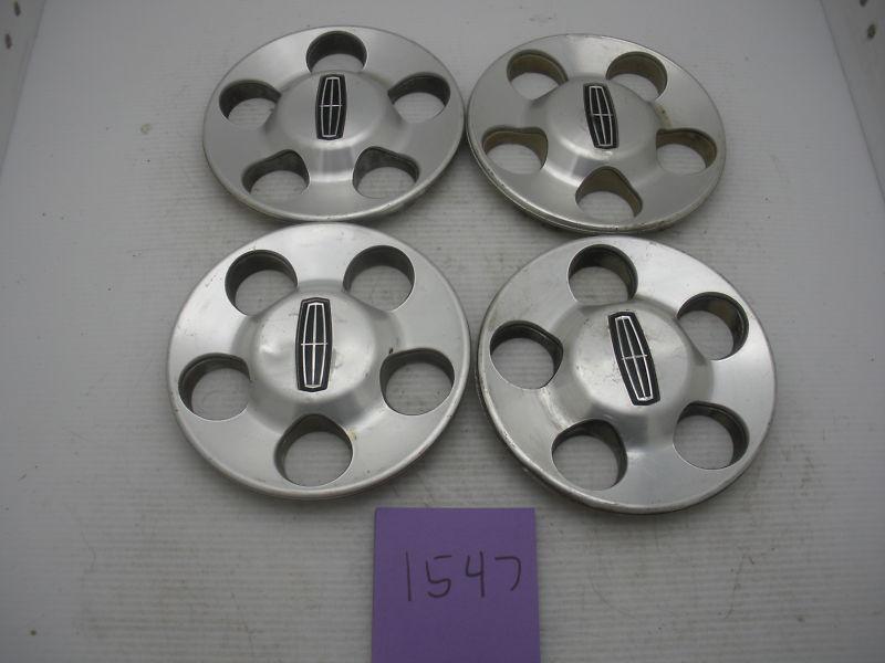 Set of 4 03 04 05 lincoln ls 3w43-1a096 machined center caps hubcaps