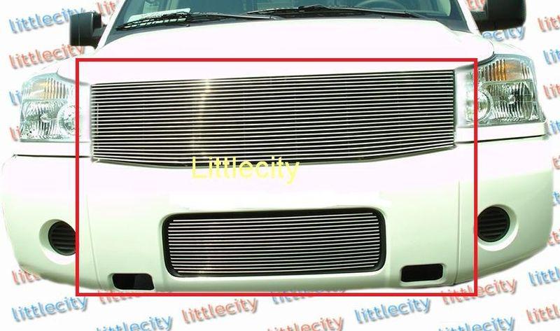 04 05 06 07 nissan titan/armada billet grille combo insert 