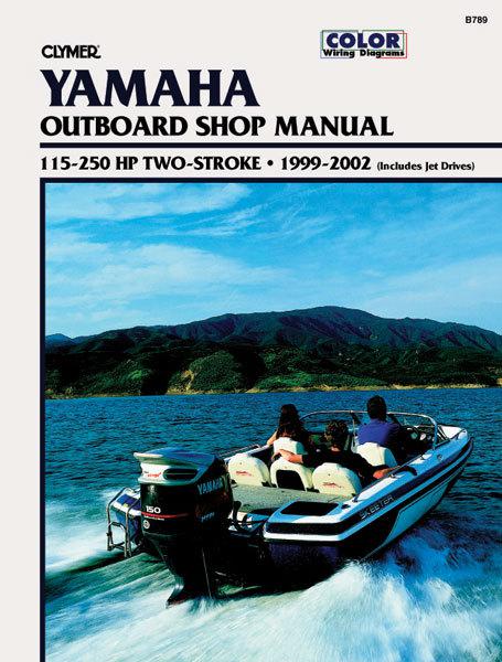Clymer do-it-yourself marine manual yamaha outboard motors 1999-2002 b789