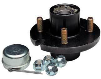 Tie down wheel hub kit 5 hole/bolt - 1" 81070