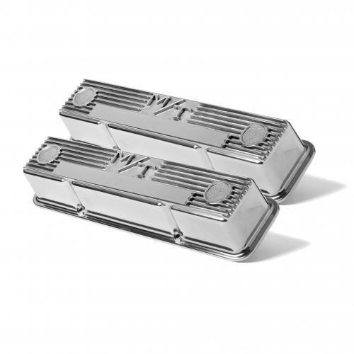 Holley 241-82 m/t polished valve cover for sb chevy