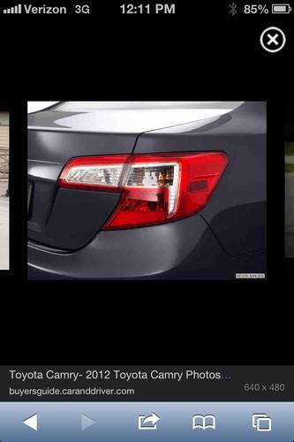 2012 toyota camry tail light