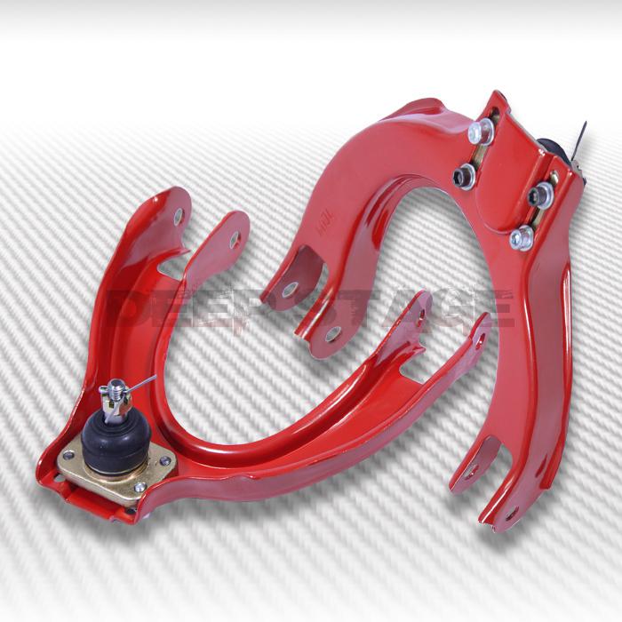 88-91 honda civic lx crx adjustable high strength  steel front camber kit red