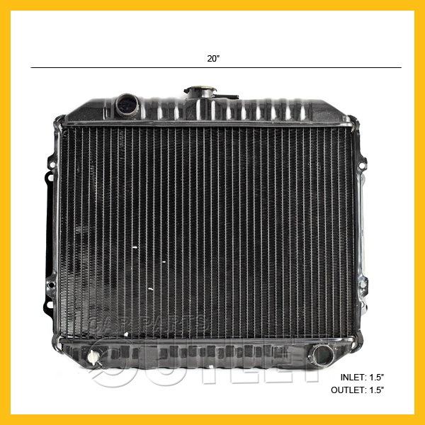 1983-1986 mits pickup 2.0 l4 manual trans radiator replacement dodge ram50 base