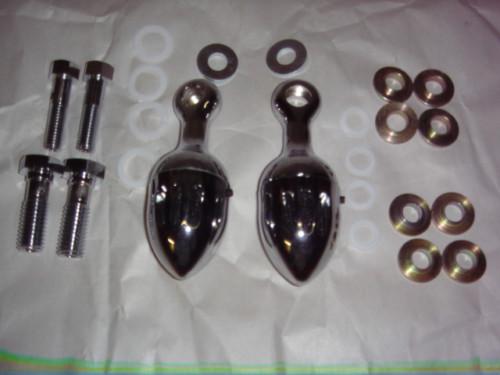 Harley evolution + twin cam head chrome oil breather set nos