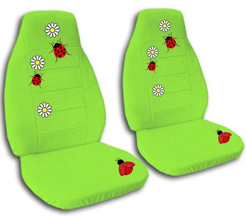 2 cool seat covers fits the vw bug beetle 2004-2012 seats so cute with lady bug!