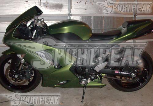 For kawasaki ninja zx-6r 07 08 2007 2008 636 fairing abs body kit green f76c59