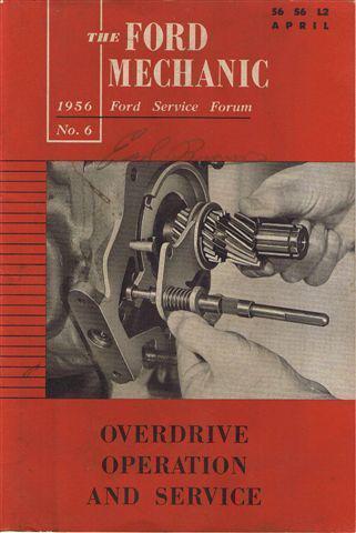 Ford overdrive service manual 1952 1953 1954 1955 1956 1957 1958 1959 1960 1961