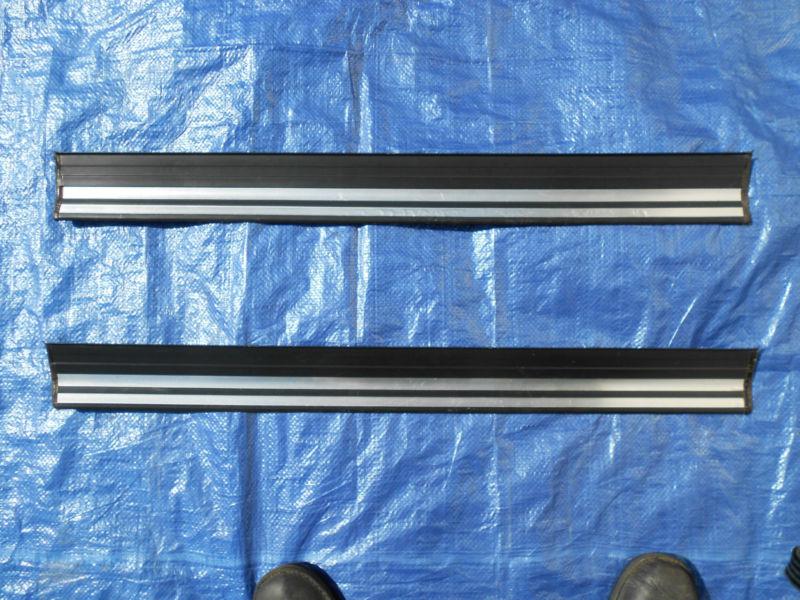 Door sill trim cover black chrome coupe convertible bmw e36 318 325 328