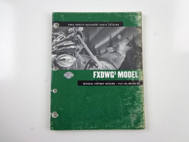 Harley davidson 2002 fxdwg 3 models parts catalog 99430-02