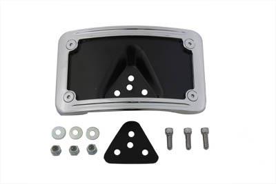 V-t heavy duty curved license plate bracket for harley-davidson stock fenders