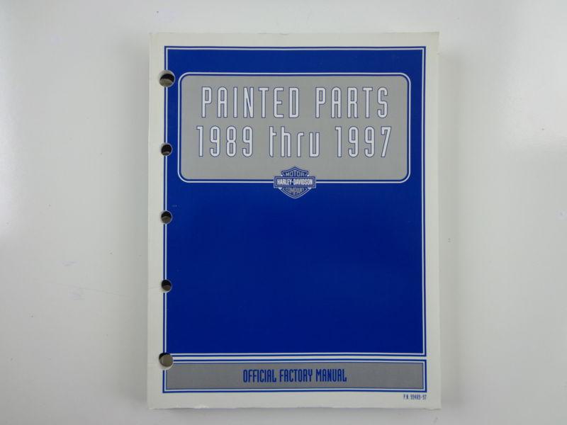 Harley davidson 89-97 painted parts official factory manual 99489-97