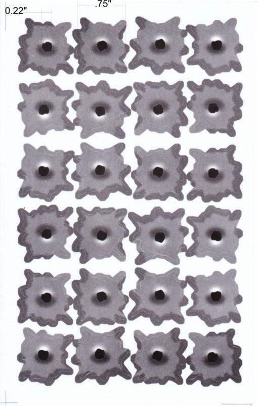 24 pc car sticker simulation bullet hole shothole sticker body stick decals