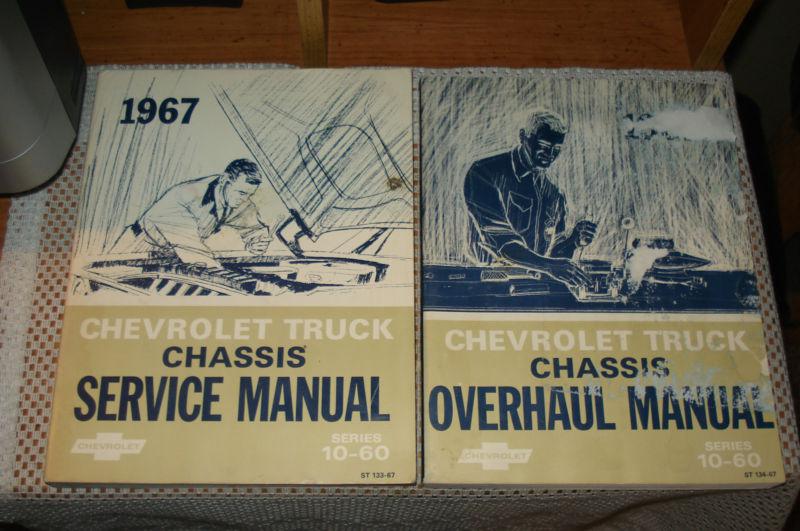 1967 chevy truck service manual and overhaul manual set shop books rare 10-60 nr