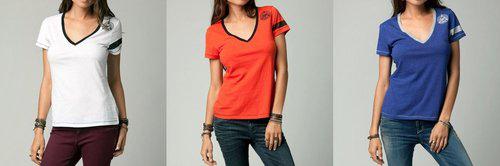 Fox racing womens prestigious v-neck t-shirt 2013