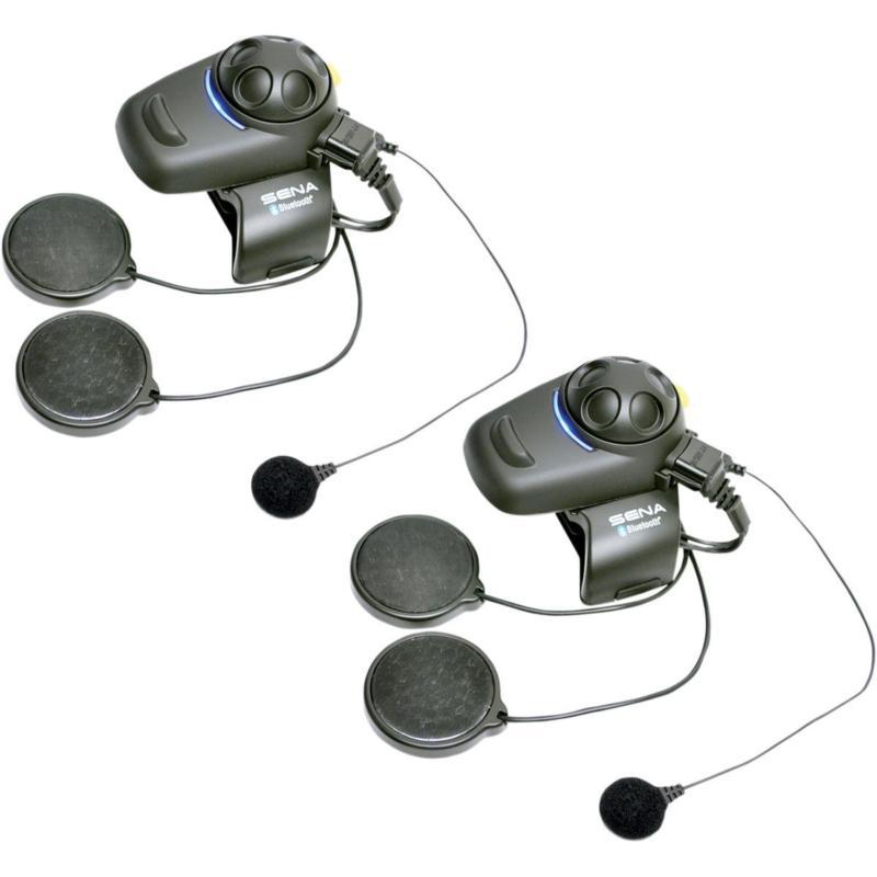 Sena smh5d-fm bluetooth stereo commun/intercom w/fm radio wired mic headset,dual